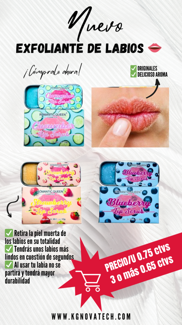 EXFOLIANTE LABIOS DE CAJA QUEEN