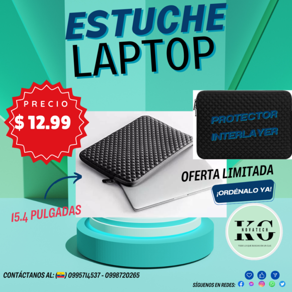 PROTECTOR PARA LAPTOP TIPO BOLSO INTERLAYER 15,6"