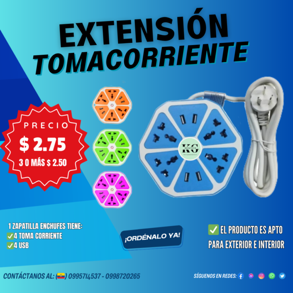 EXTENSION DE TOMA CORRIENTE