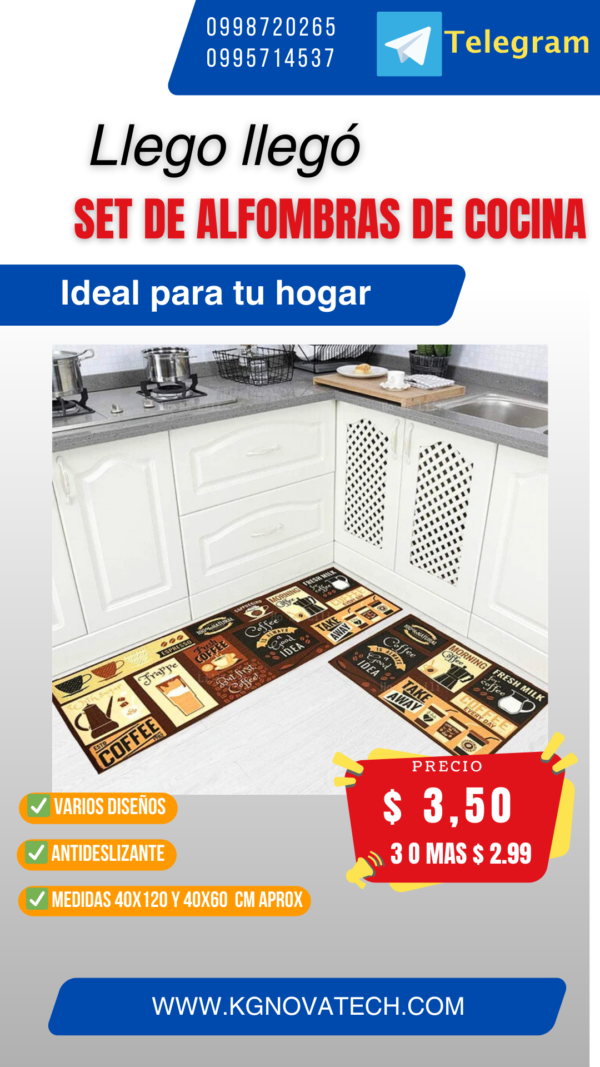 SET ALFOMBRA DE COCINA X2 - Imagen 4