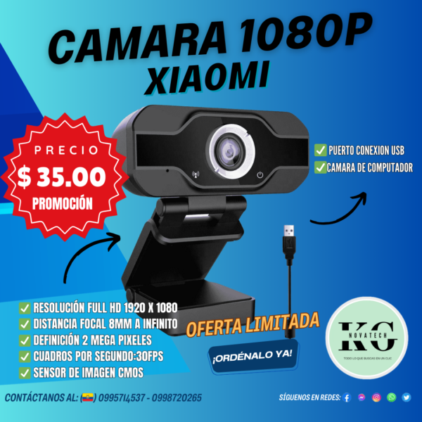 CAMARA WEB XIAOMI W885 - 1920*1080 - 2MP