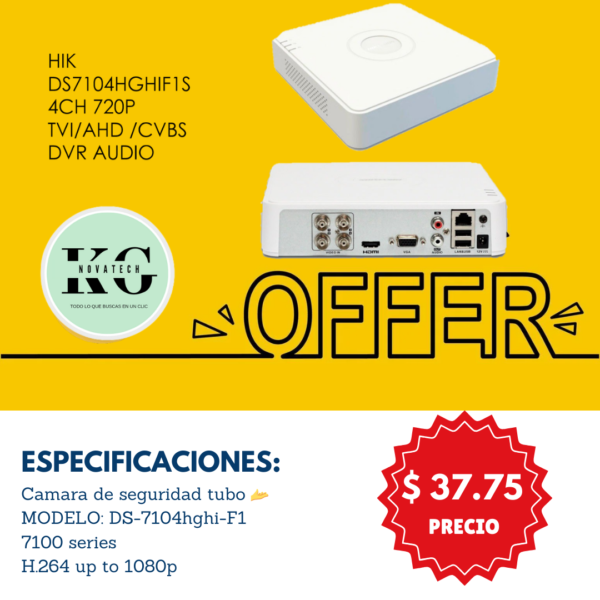 DVR DE 4 PUERTOS P1080