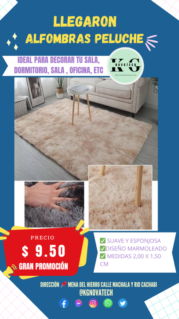 ALFOMBRAS DE PELUCHE GRANDE