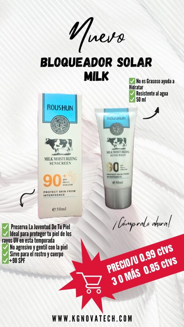 BLOQUEADOR SOLAR MILK