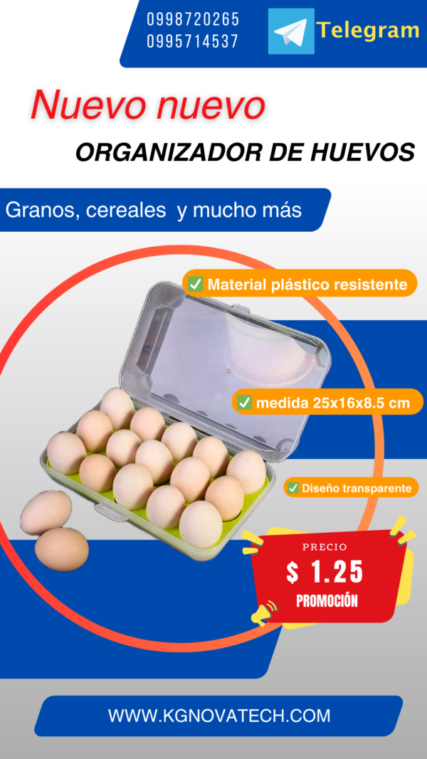 ORGANIZADOR PORTA HUEVOS