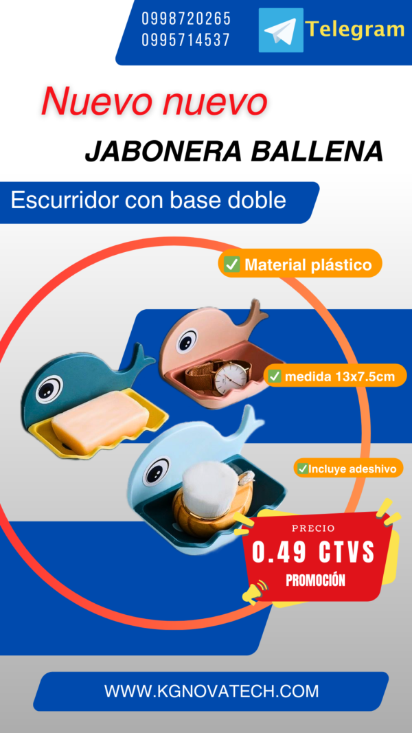 JABONERA DISEÑO BALLENA