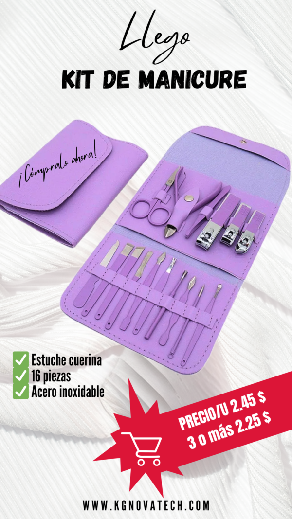 KIT MANICURE X 16 PCS