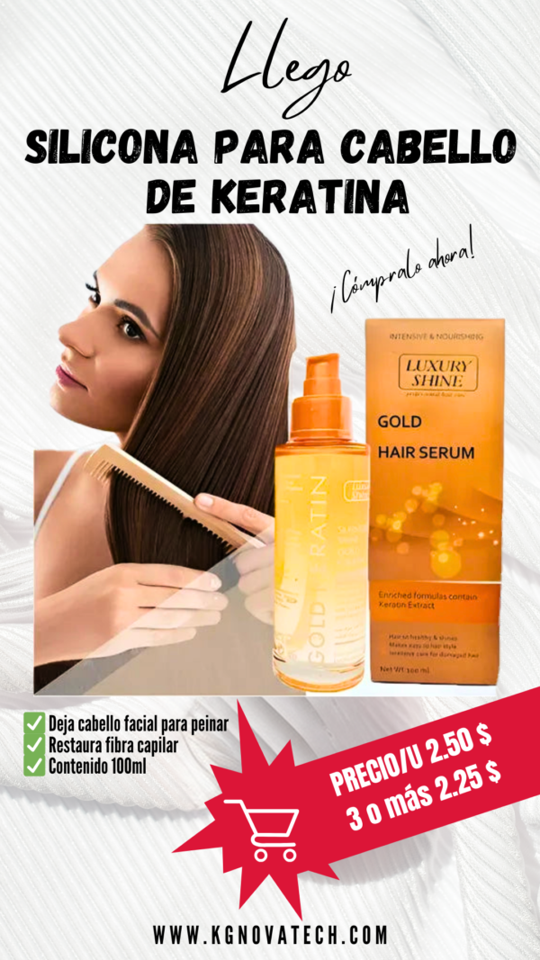 SILICONA PARA CABELLO DE KERATINA