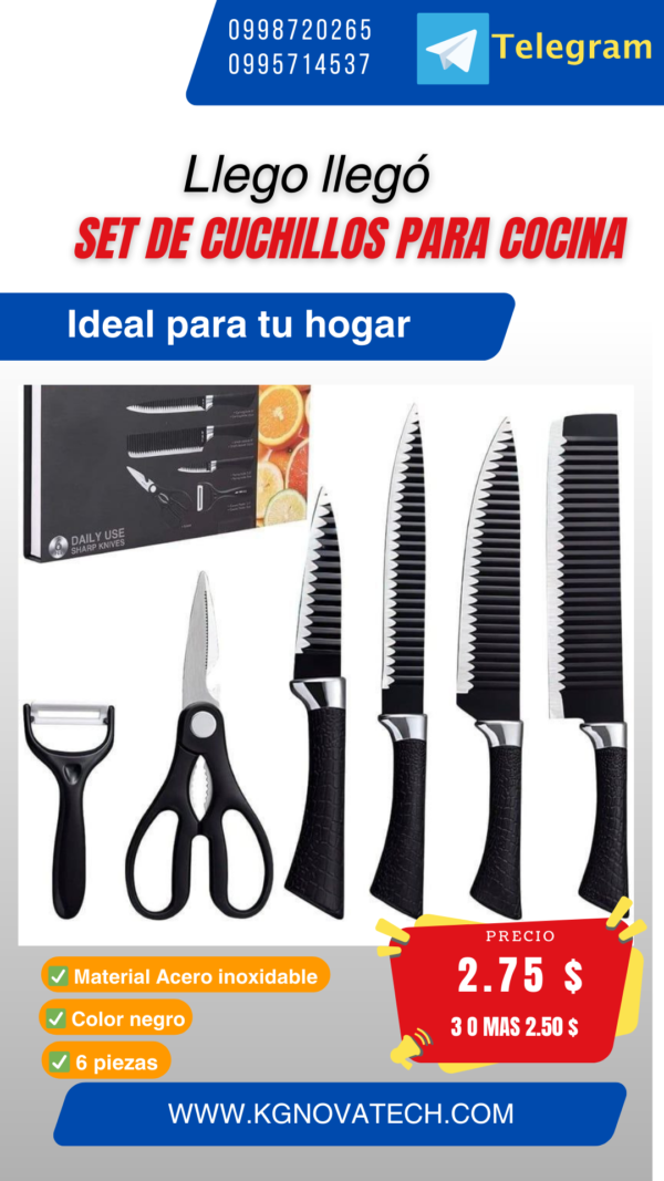 SET CUCHILLO X 6