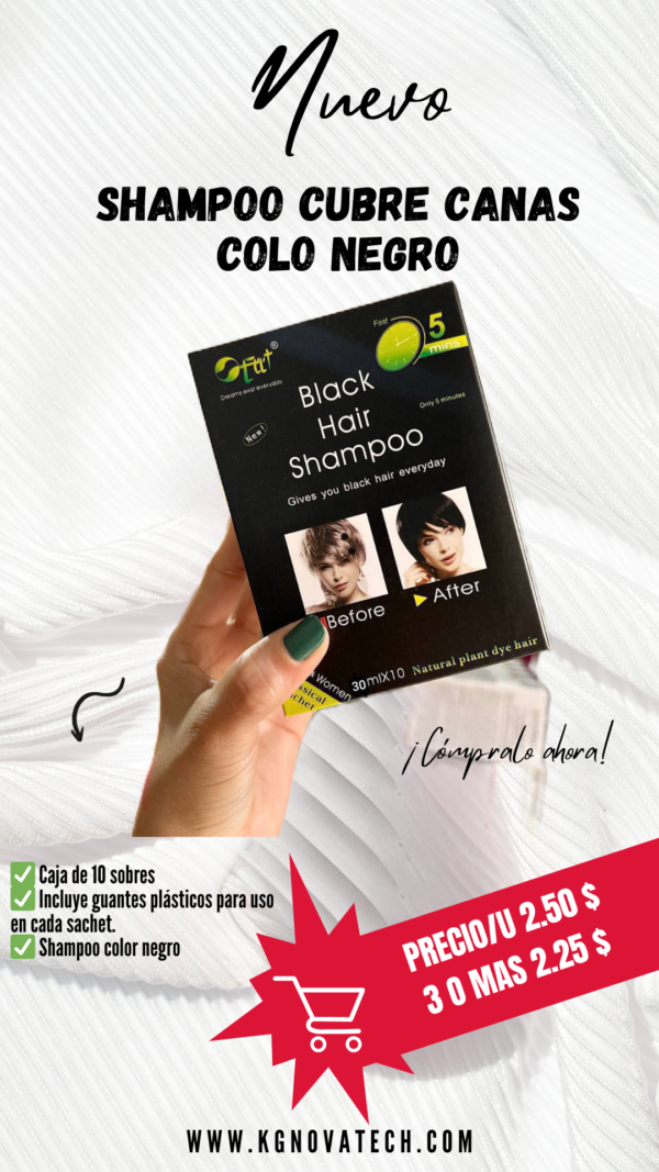 SHAMPOO CUBRE CANAS 100% ORIGINAL