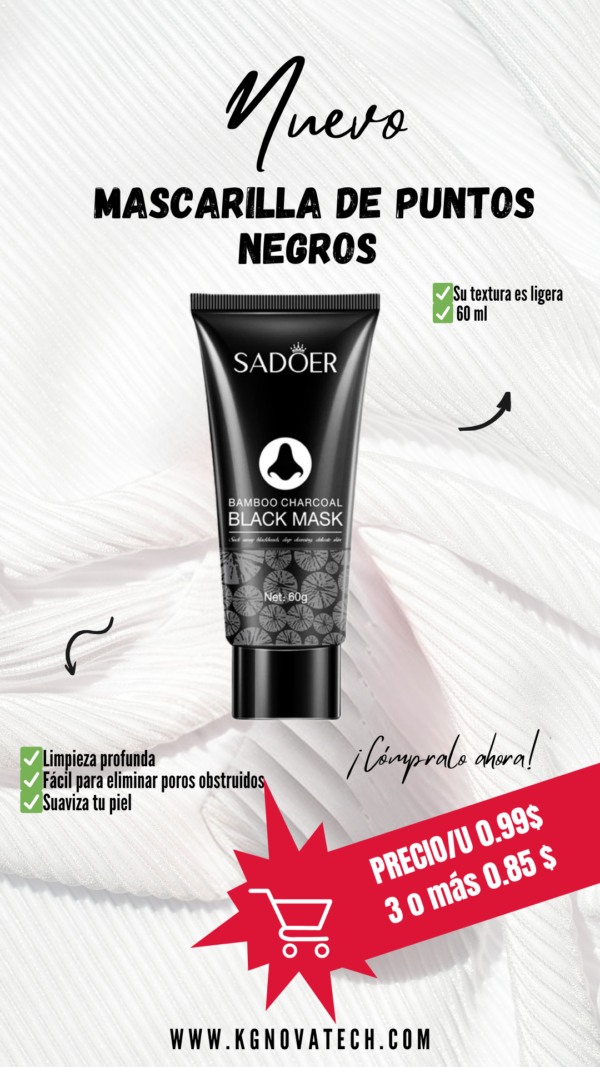 MASCARILLA DE PUNTOS NEGROS - Imagen 2