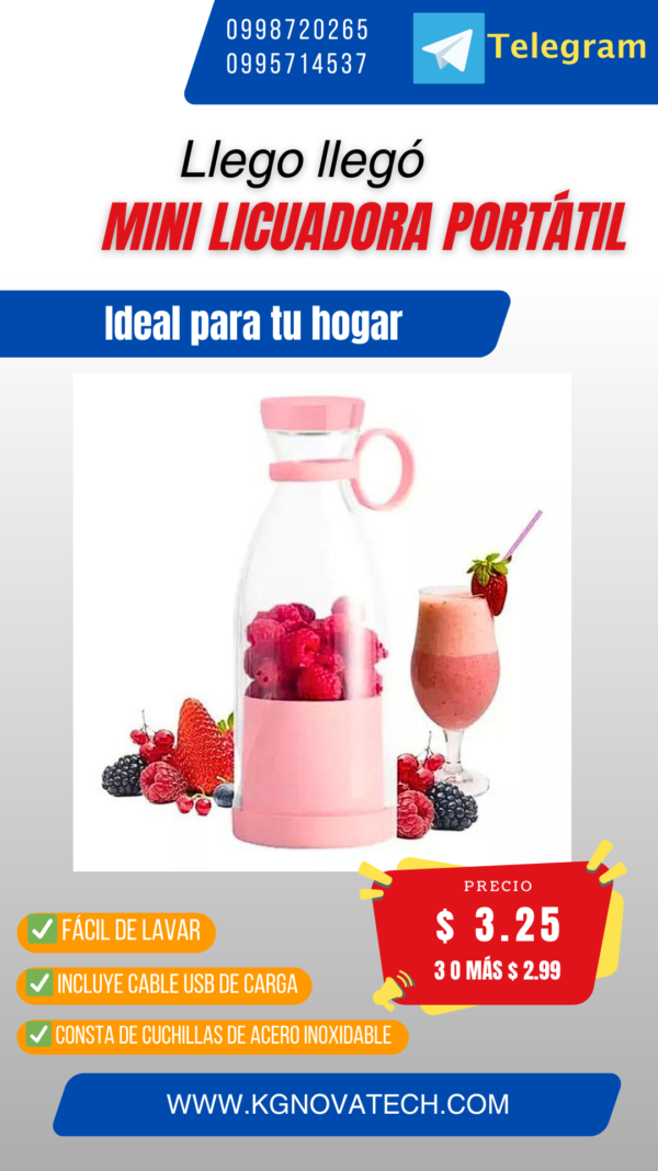 MINI LICUADORA JUICE - Imagen 3