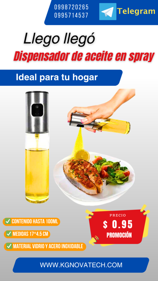 DISPENSADOR DE ACEITE EN SPRAY - Imagen 2