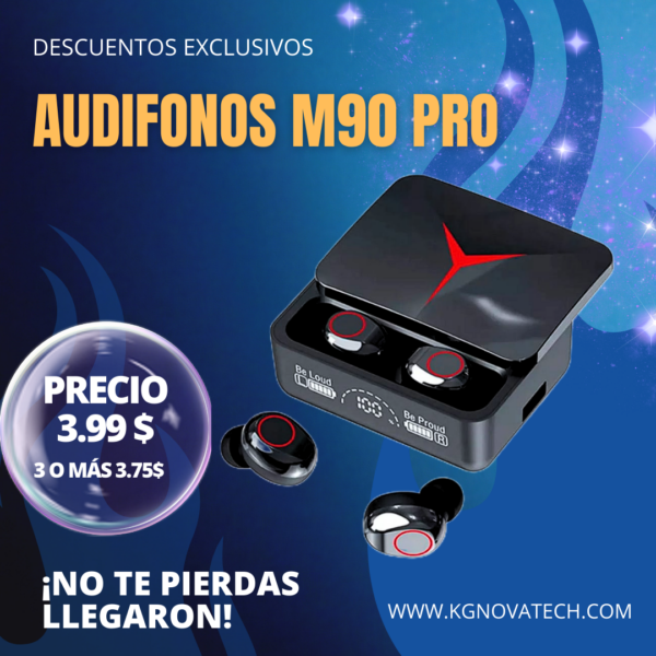 AUDIFONO BLUETOOTH M90 PRO - Imagen 2