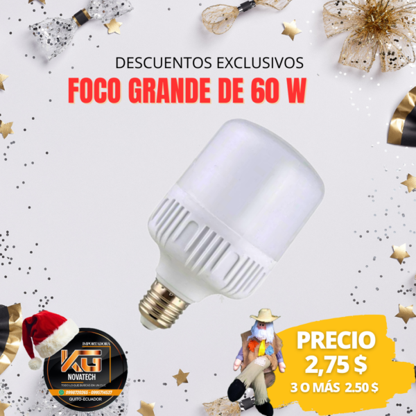 FOCO LED GRANDE 60W - Imagen 2