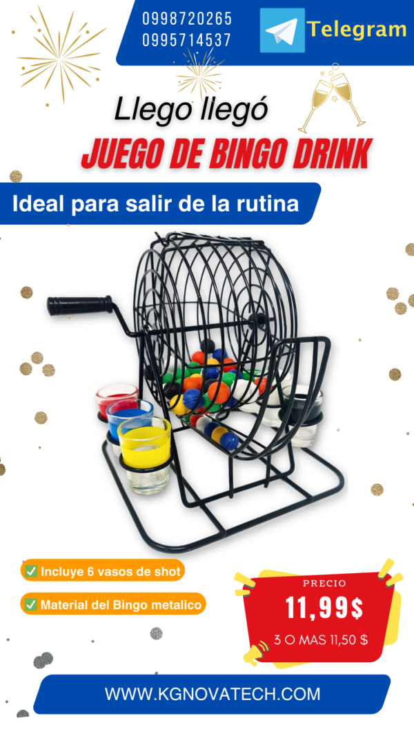 JUEGO DE BINGO DRINK - Imagen 2