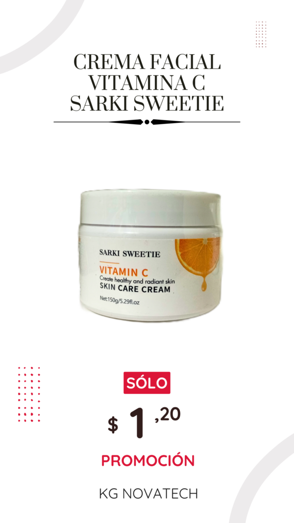 CREMA FACIAL VITAMINA C SARKI SWEETIE - Imagen 2