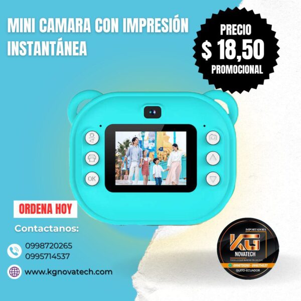 MINI CAMARA CON IMPRESIÓN INSTANTÁNEA - Imagen 3