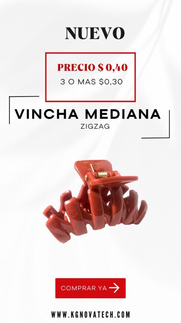 VINCHA MEDIANA ZIGZAG