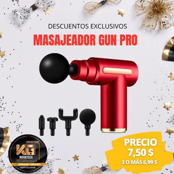 PISTOLA MASAJEADOR GUN PRO - Imagen 2