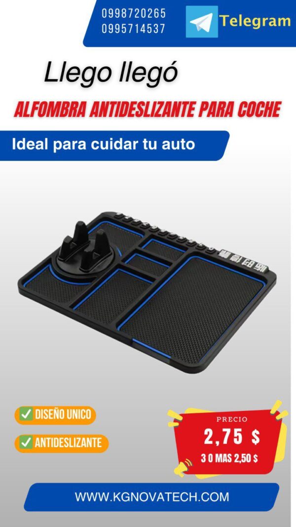 ALFOMBRILLA ANTIDESLIZANTE PARA COCHE