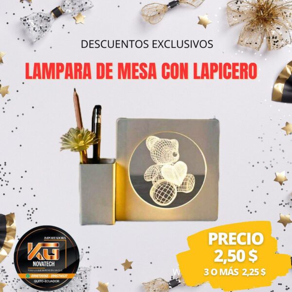 LAMPARA DE MESA CON LAPICERO - Imagen 2