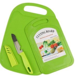 SET DE 2 TABLAS DE PICAR + 1 CUCHILLO