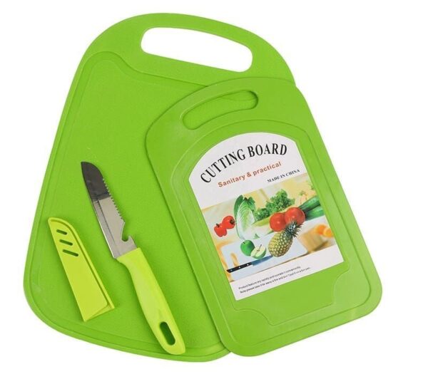 SET DE 2 TABLAS DE PICAR + 1 CUCHILLO
