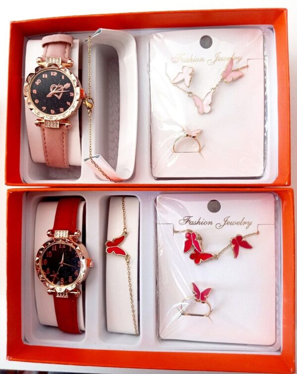 SET JOYERIA + RELOJ DAMA